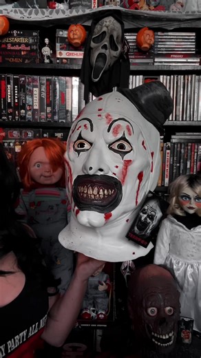 my horror mask collection 🫶🏻 i still have a few more than weren’t shown so i will mostly likely do a part 2 🪓🖤 #horrorcommunity #horrortok #horrorcollector #horrorcollection #horror