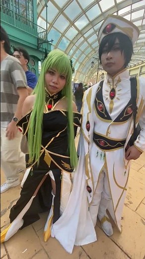 Lelouch Lamperouge a.k.a. Lelouch VI Britannia & C.C. from Code Geass.