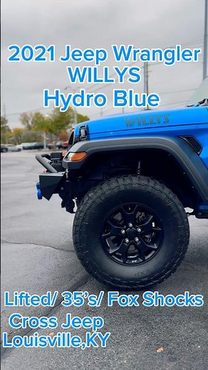2021 Jeep Wrangler WILLYS- Hydro Blue #jeep #offroad #automobile #cars #willysjeep #highlights