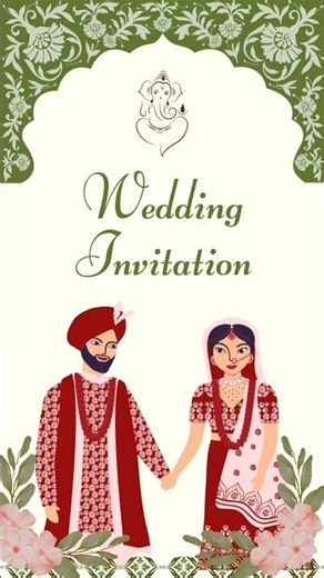 Digital wedding card video #trending #weddinginvitation #wedding