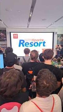 Nintendo Switch Sports Resort Reveal Live Reactions at Nintendo NY #shorts #nintendodirect