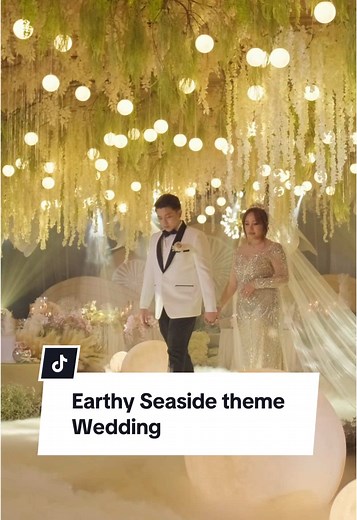 Earthy Seaside Theme Wedding Reception Ideas