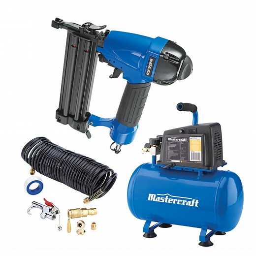 Compresseur d'air et cloueuse de finition Mastercraft, 3 gal | Canadian Tire