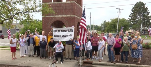 Haslett flag man dies after walking away from senior home