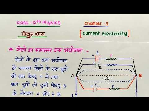 L-17 Ch-3 सेलों का समान्तर क्रम संयोजन | Parallel Combination of Cell | 12th Physics 2024 / Shiv Sir