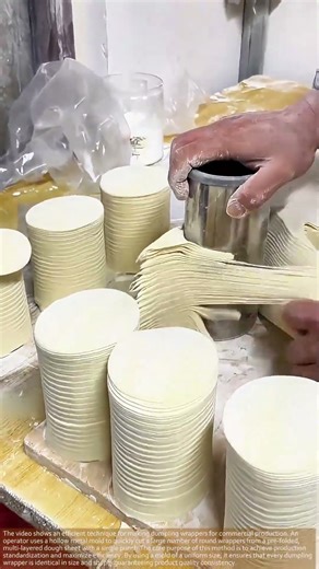 How 1000s of Dumpling Wrappers Are Made