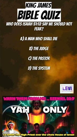 Fear YAH, Not a Man Who Shall Die (Isaiah 51:12)