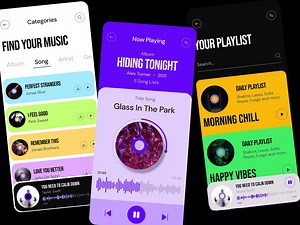 Music Player App Design Mobile App