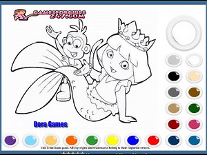 dora coloring games online free