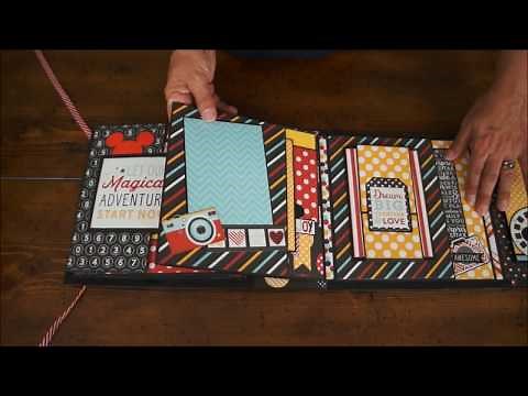 Disney Mini Album 9" x 9" PDF Tutorial - Magic and Wonder Collection - Echo Park