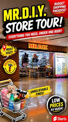 🛒 MR.D.I.Y Store Tour | Budget Shopping Paradise 😍 | MR DIY India #shorts #mrdiy