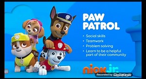 Paw Patrol Curriculum Board (2018)