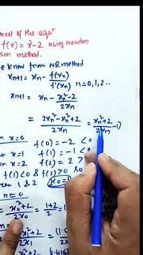 Newton Raphson Method | Find Root of Equation Step by Step 🔥 | Numerical Methods Short #shorts