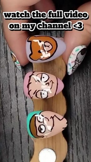Family Guy Nails! #familyguy #petergriffin #stewiegriffin #nails #nailart