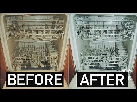HOW TO CLEAN YOUR DISHWASHER WITH BAKING SODA + VINEGAR!