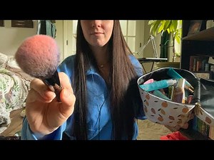 ASMR Doing Your Makeup | Rummaging, Mic Brushing, Soft Spoken