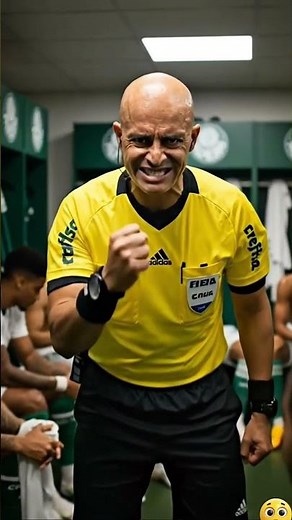 referee gets angry in the Palmeiras locker room 🤣