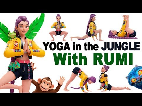 Yoga Poses for Strength & Balance | Easy Jungle Animal Poses for Kids