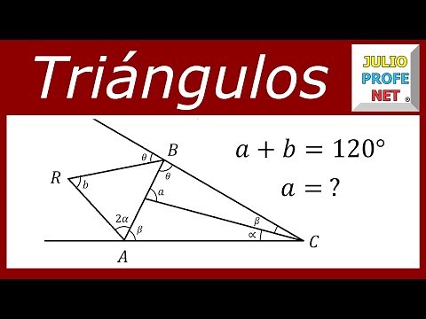 Exercise 1 of ANGLES IN TRIANGLES