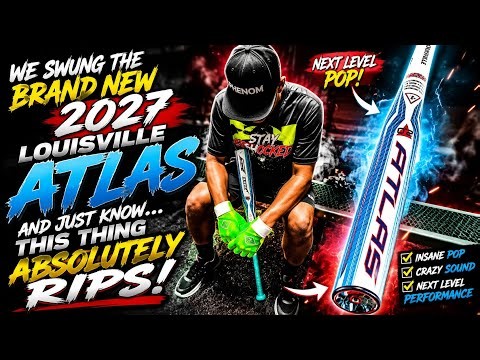 We Swung the NEW 2027 Louisville Atlas… THIS BAT ABSOLUTELY RIPS! 😳🔥⚾ #BBCOR