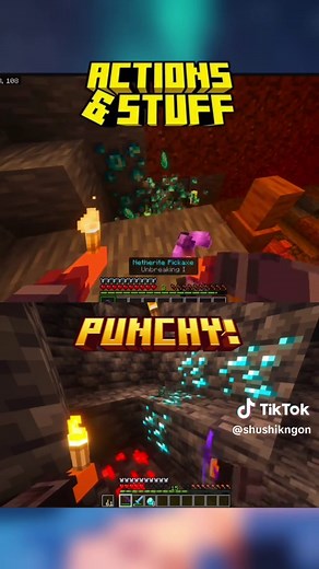 Punchy Bedrock: Actions & Stuff Addon for Minecraft Java & Bedrock