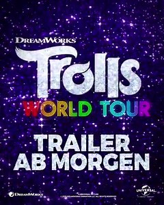31K views · 77 reactions | Die Trailervorhersage für morgen: sonnig, glitzrig und fantastisch gelaunt ⭐ Verpasst nicht den neuen Trailer zu ⭐TROLLS WORLD TOUR⭐ | Universal Pictures | Facebook