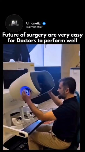 AI Tools | Technology on Instagram: "Future of Surgery are very easy for Doctors.... Robotic-Assisted Surgery: Systems like the da Vinci surgical system use mechanical arms with a greater range of motion and tremor filtration, which are controlled by a surgeon from a console. This allows for minimally invasive procedures with enhanced dexterity and magnified 3D vision, resulting in less pain, less blood loss, smaller scars, and faster patient recovery times. Follow @aimonetizr daily AI & Technol