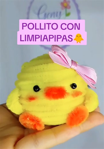 Tutorial de Pollito Hecho con Limpiapipas