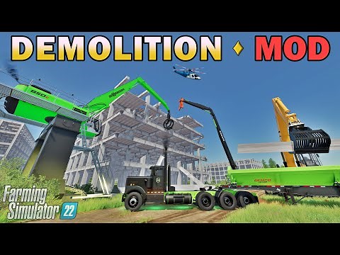 Huge Building Demolition Job - Custom New Truck !! - FS22