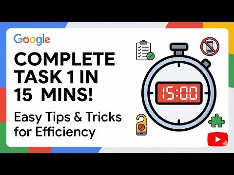 Complete task one in 15 minutes 🎉