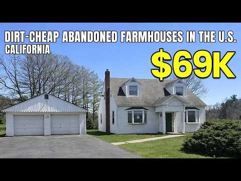 10 ABANDONED CALIFORNIA FARMHOUSES ON ACREAGE | Massive Potential For $24K