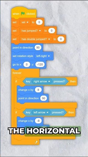 DOUBLE JUMPING in Scratch!🔥🔥🔥 #scratch #scratchprogramming #shorts