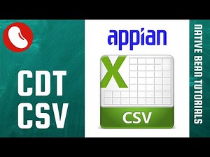 Appian CDT a CSV
