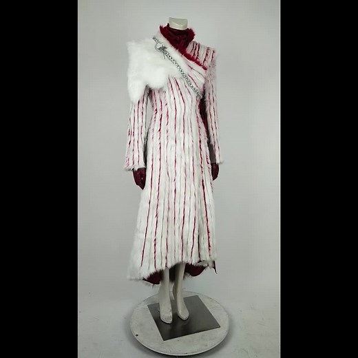 Daenerys Targaryen Cosplay Costume With Shawl Game of Thrones Season 8 Suit #gameofthronescosplay #cossuits