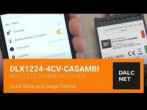 DLX1224-4CV-CASAMBI: Multichannel Dimmer Install - Dalcnet