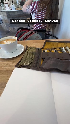 Bic Cristal ballpoint pen in Stillman & Birn sketchbook. #art #drawing #paulheaston #sketchbook #fisheye #wideangle #urbansketchers | Paul Heaston Art