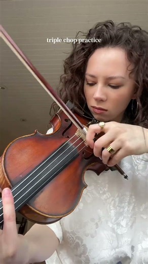 Triple Chop Percussive VIOLIN #fiddle #violin #technique