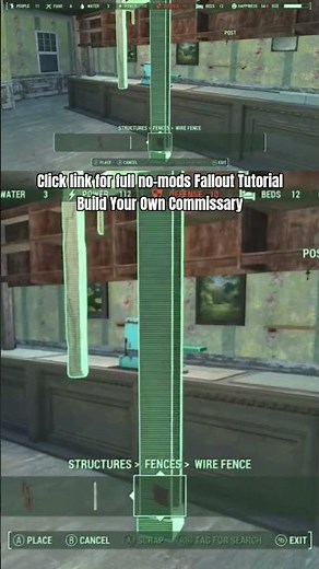 How to Build Your Own Custom Commissary no mods Fallout 4 Tutorial