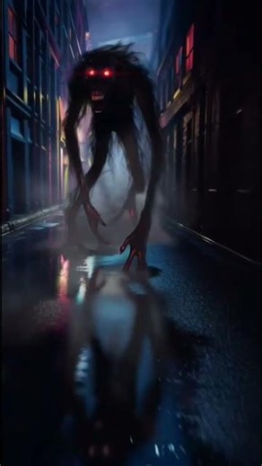 “Terrifying Shadow Creature Caught on Camera! 💀”#ShadowCreature #HorrorMonster #DarkFantasy #Creepy