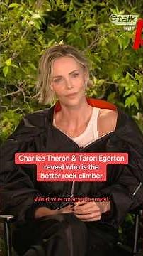 'Apex' stars Charlize Theron & Taron Egerton reveal who is the better rock climber