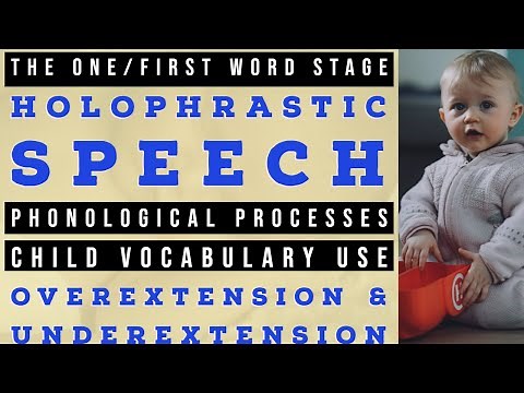 The One Word Stage | Holophrastic Speech | Phonological Processes | Overextension | Underextension