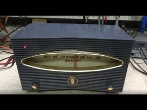 Repair of a 1957 Zenith A615G AA5 Tube radio