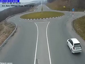 This Is Not Really How You Are Meant to Approach a Traffic Circle  (VIDEO)