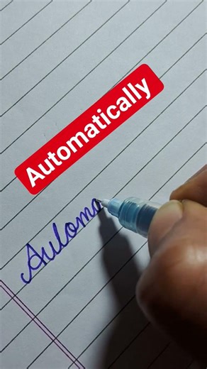 How to write ✍️ Automatically #handwriting #shortsvideo #handwritingalphabet #writewithme20#