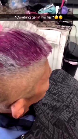 Woman Pranks Dad by Dying His Hair Purple
