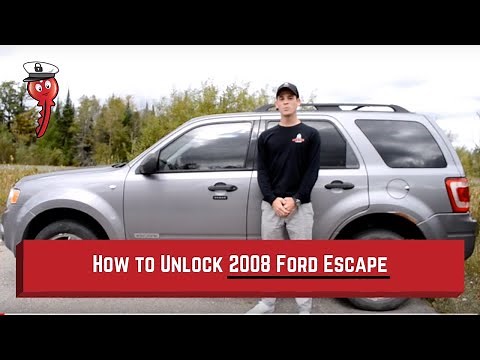 How to Unlock: 2008 Ford Escape (without key)