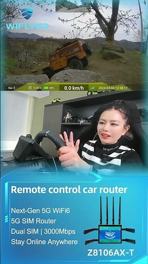 How This 5G Router Enables Long-Range Remote Car Operation with HD Video #wifi6router