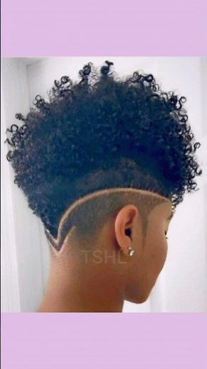 cute short natural tapered curly haircuts for ladies #shorts #naturalhair #taperedcut #curlyhair