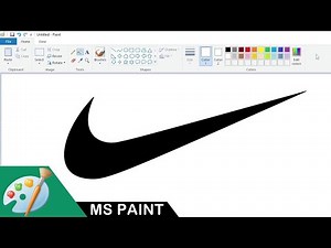 How to draw the Nike logo using MS Paint | Drawing Tutorial