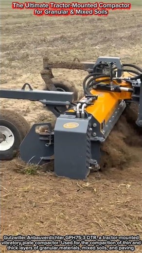 The Ultimate Tractor-Mounted Compactor for Granular & Mixed Soils